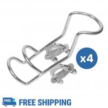 4pcs Rail Clamp on Rod Holder 25mm or 1"
