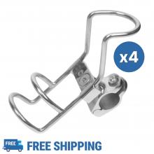 4pcs Adjustable Rail Mount Single Rod Holder 25mm (1")